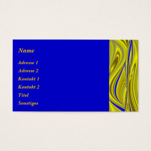 Abstrakt in blau gold - gelb