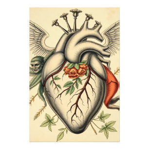 Abstrakte Herz Illustration Photo Print