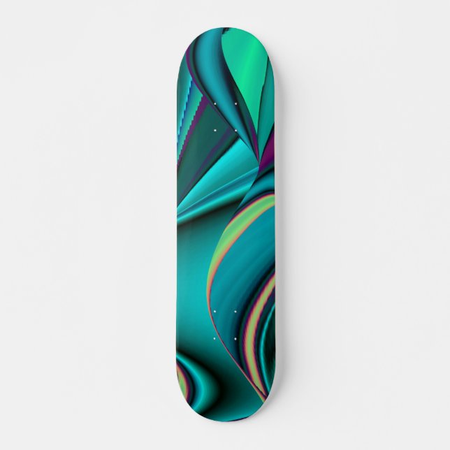 Abstrakter Regenbogen Skateboard (Front)