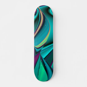 Abstrakter Regenbogen Skateboard