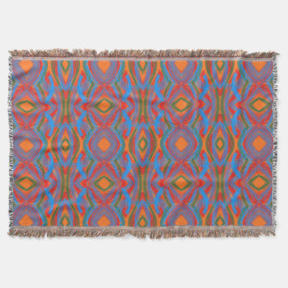 Abstrato Laranja Throw Blanket