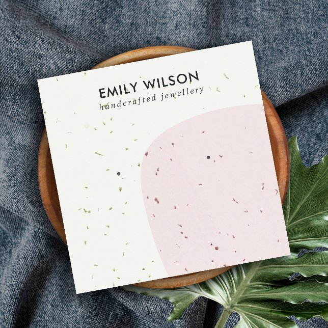 ABSTRCT CERAMIC BLUSH STUD EARRING DISPLAY CARD (Creator Uploaded)