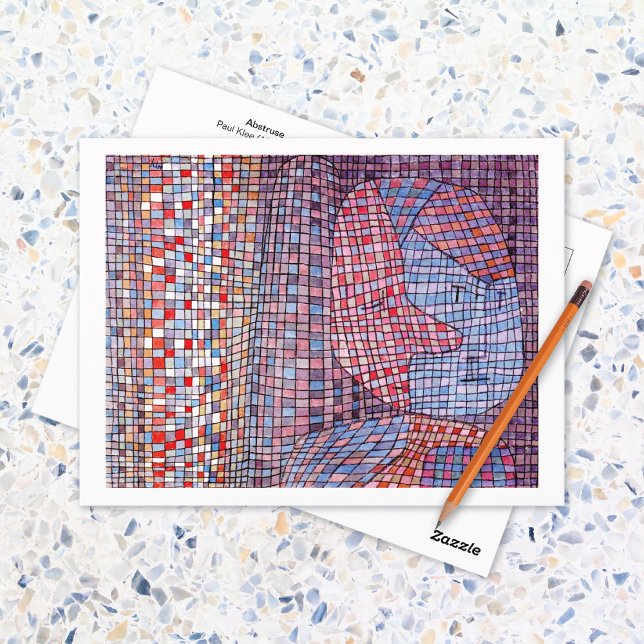 Abstruse Abstract Mosaic Paul Klee Postcard (Creator Uploaded)