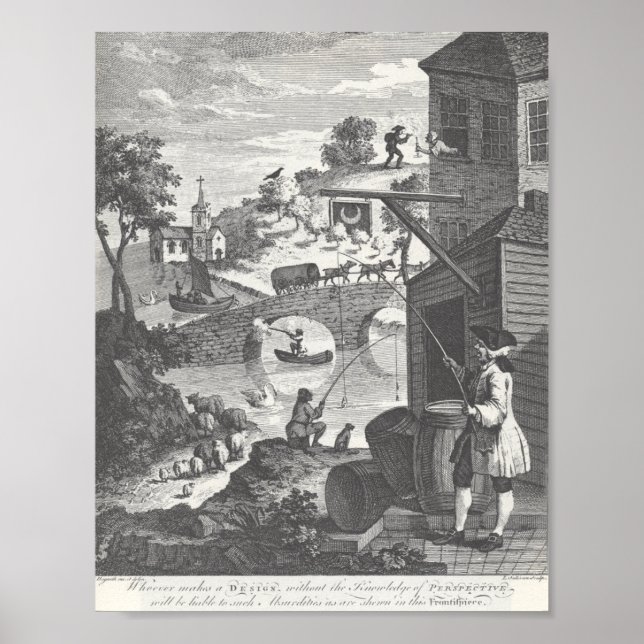 Absurd Perspectives, William Hogarth Poster (Front)