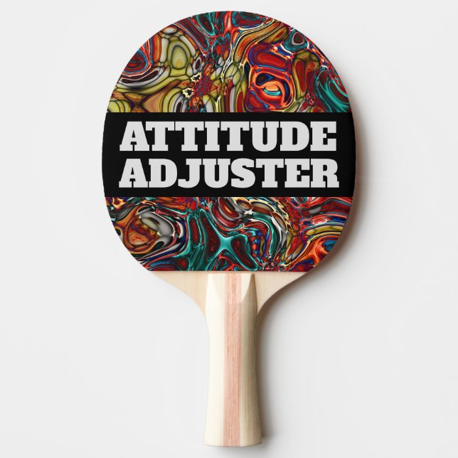 ABTRACT ART ATTITUDE ADJUSTER PING PONG PADDLES (Front)