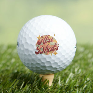 Abu Dhabi أبو ظبي United Arab Emirates golf retro Golf Balls
