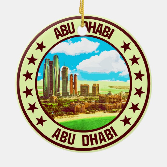 Abu Dhabi Ceramic Tree Decoration (Back)