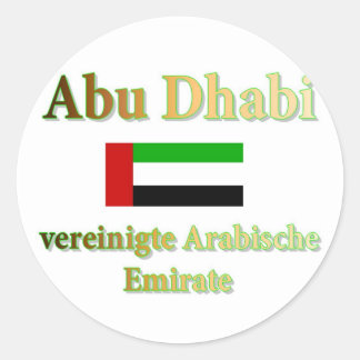 Abu Dhabi Classic Round Sticker