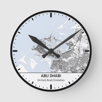 Abu Dhabi Clock City Line Art