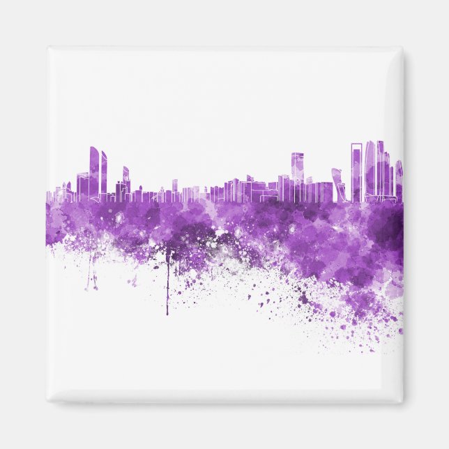 Abu Dhabi skyline Magnet (Front)