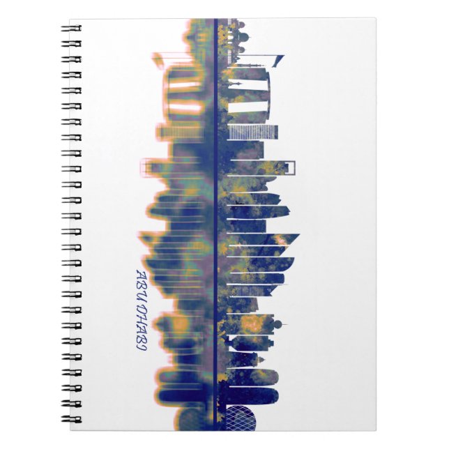 Abu Dhabi Skyline Notebook (Front)