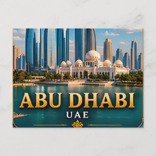 Abu Dhabi UAE Arabian Gulf Escape 🕌 Postcard