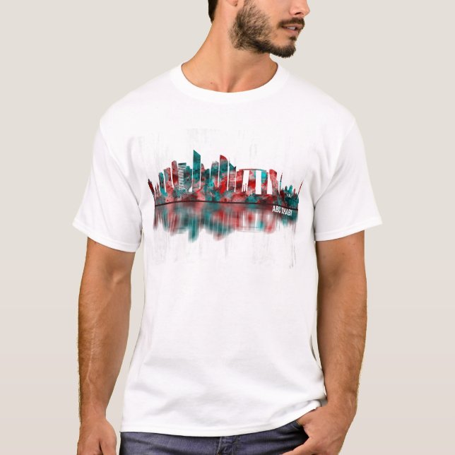 Abu Dhabi UAE Skyline T-Shirt (Front)