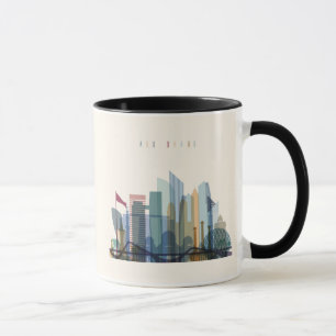 Abu Dhabi, United Arab Emirates City Skyline Mug