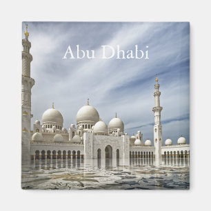 Abu Dhabi Vintage Travel Tourism Magnet