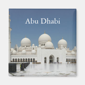 Abu Dhabi Vintage Travel Tourism Magnet