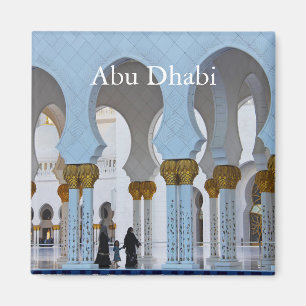 Abu Dhabi Vintage Travel Tourism Magnet