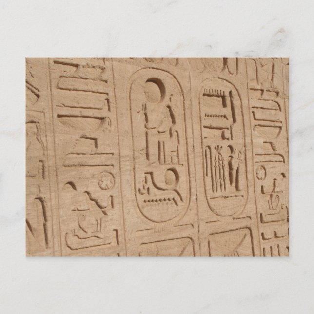 abu simbel cartouches postcard (Front)