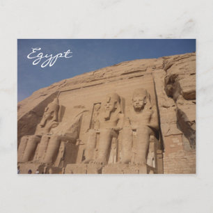 abu simbel egypt postcard