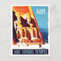 Abu Simbel Egypt vintage travel