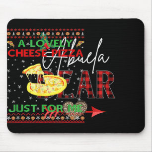 Abuela Bear Buffalo Plaid Christmas Leopard Xmas F Mouse Mat