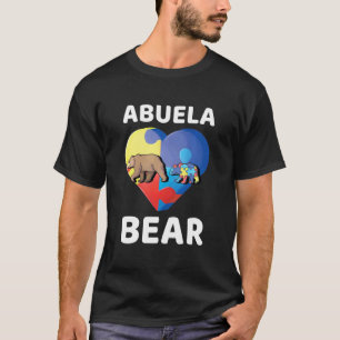 Abuela Bear World Autism Awareness Family Grandma T-Shirt