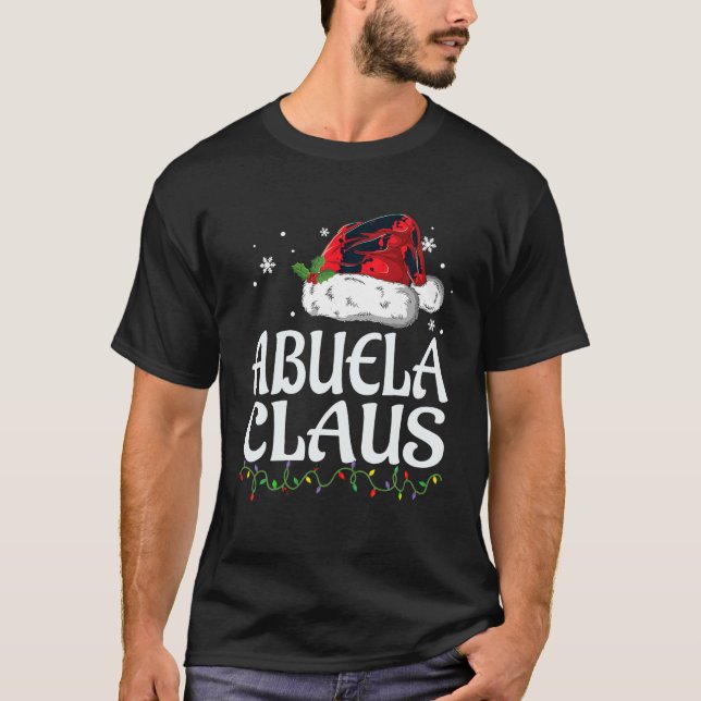Abuela Claus Christmas Family Group Matching PJs X T-Shirt (Front)