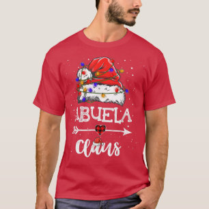 Abuela Claus Christmas Light Pajama Family Matchin T-Shirt