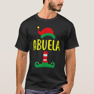 Abuela ELF Matching Family Christmas Pajama Holid T-Shirt
