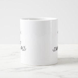 Abuela Established New Grandmother Gift Large Coffee Mug