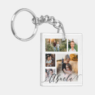 Abuela   Grandchildren Photos Special Message Key Ring