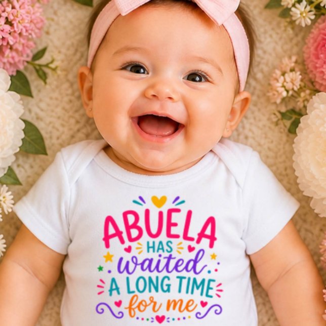 Abuela Has Waited Colourful Baby Bodysuit (Creator Uploaded)