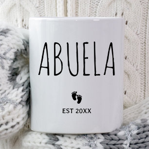 Abuela New Baby Reveal Idea Spanish Grandma Gift Coffee Mug