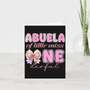 Abuela Of Little Miss Onederful Coquette 1st Card