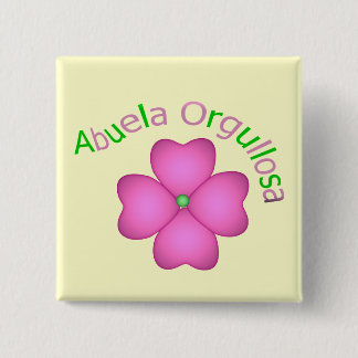 Abuela Orgullosa 15 Cm Square Badge