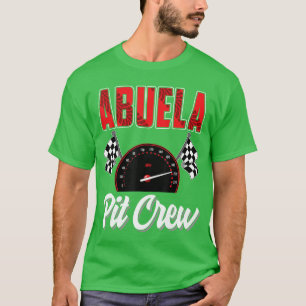Abuela Pit Crew Race Birthday Party Racing Family T-Shirt