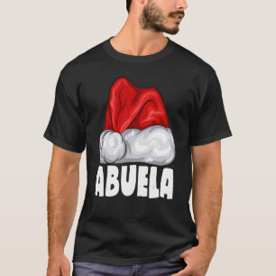 Abuela Santa Hat Christmas Pajama Matching Family T-Shirt