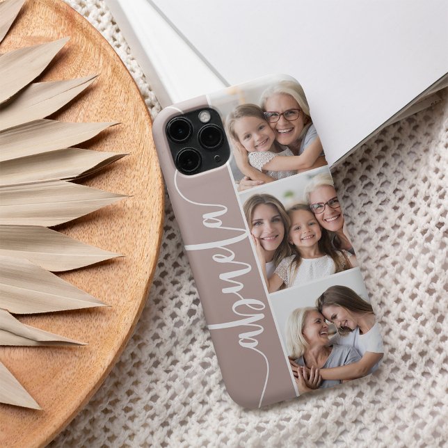 Abuela Script Grandma Photo Collage Case-Mate iPhone Case (Creator Uploaded)