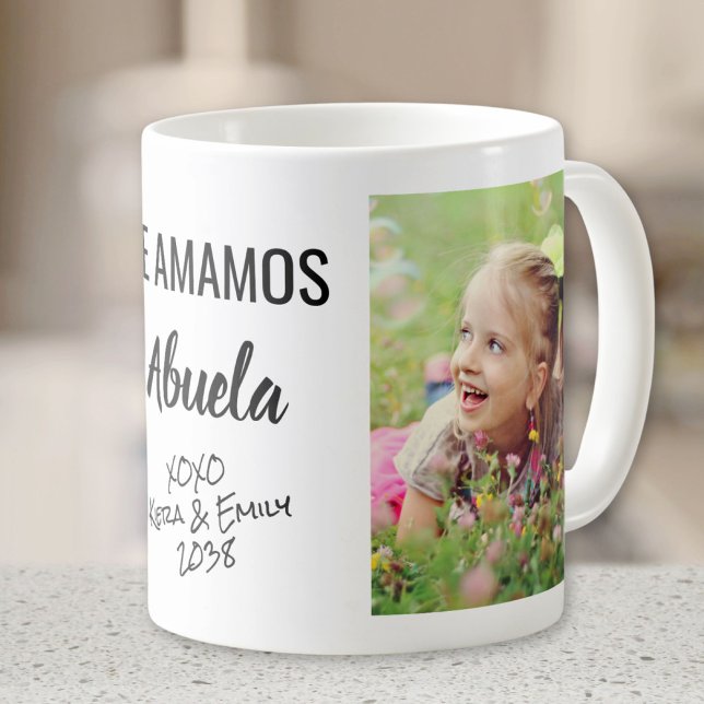 Abuela Te Amamos Personalised Photo Coffee Mug (Creator Uploaded)