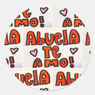 Abuela Te Amo Sticker by Tamara Diaz Art