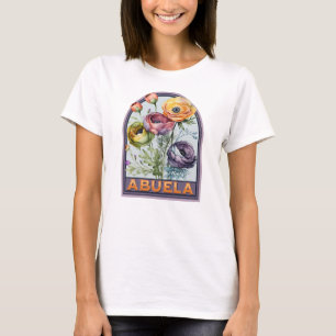 Abuela Vintage Floral Grandmother T-Shirt