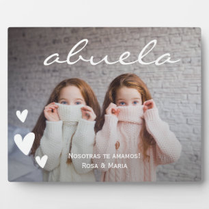 Abuela We Love You Personalised Large Photo Plaque