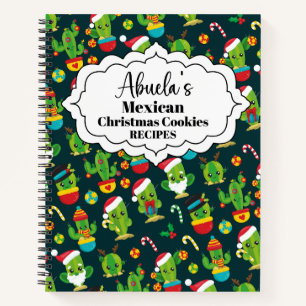 Abuela's Mexican Christmas Cookies Recipes Notebook