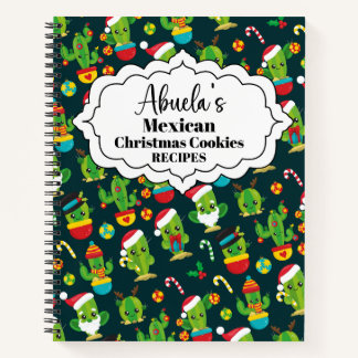 Abuela's Mexican Christmas Cookies Recipes Notebook