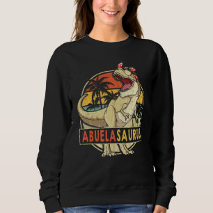 Abuelasaurus Retro T Rex Dinosaur Abuela Family Ma Sweatshirt