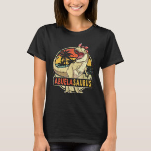 Abuelasaurus Retro T Rex Dinosaur Abuela Family Ma T-Shirt