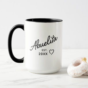 Abuelita Est Year  Pregnancy Reveal & Mother’s Day Mug