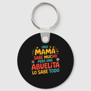 Abuelita Sabe Todo Dia De La Madre Spanish Grandmo Key Ring