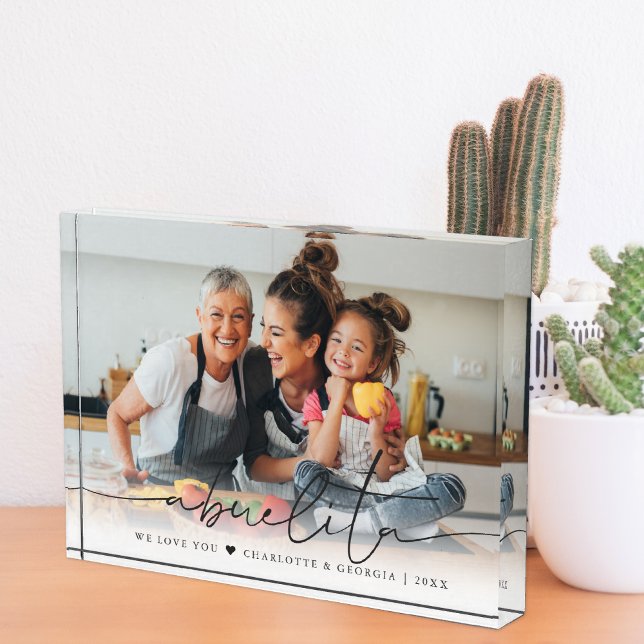 Abuelita Script Overlay | We Love You Photo Block (Creator Uploaded)