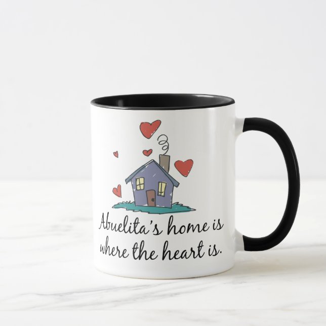 Abuelita's Home is Where the Heart is Mug (Right)
